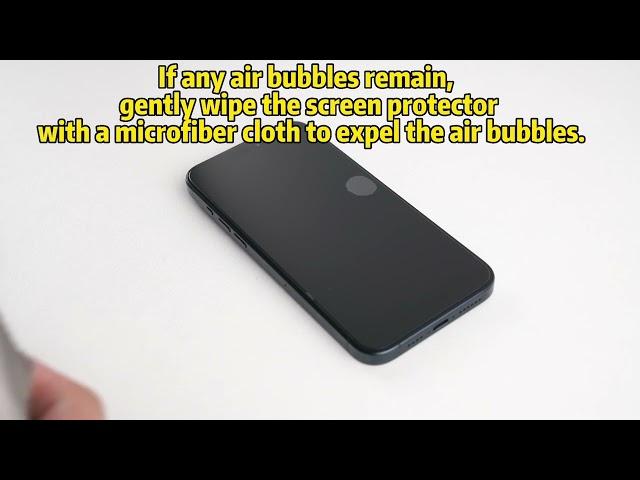 TOCOL iPhone 15 Series Screen Protector Installation and Bubble elimination method-US/UK/CA