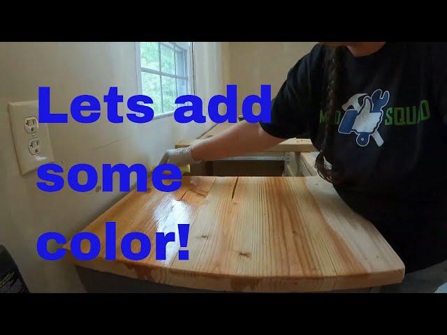 Mobile Home Makeover | EXTREME BUDGET | Making $30 DIY Countertops Finally Done!