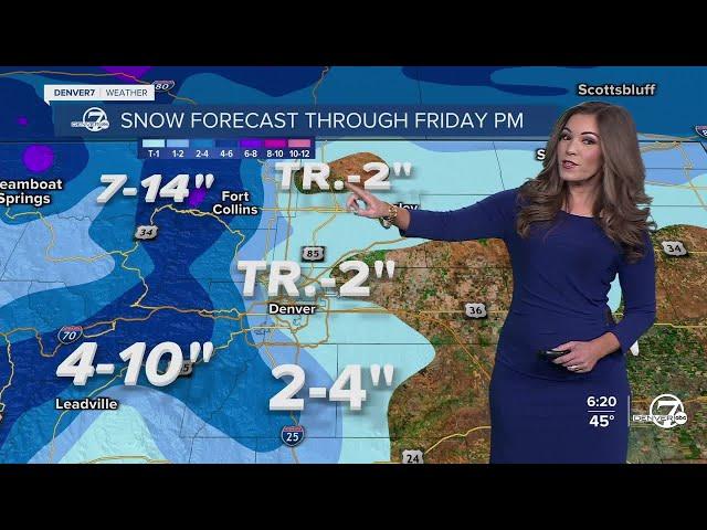 More rain/snow moving into Colorado to end the week