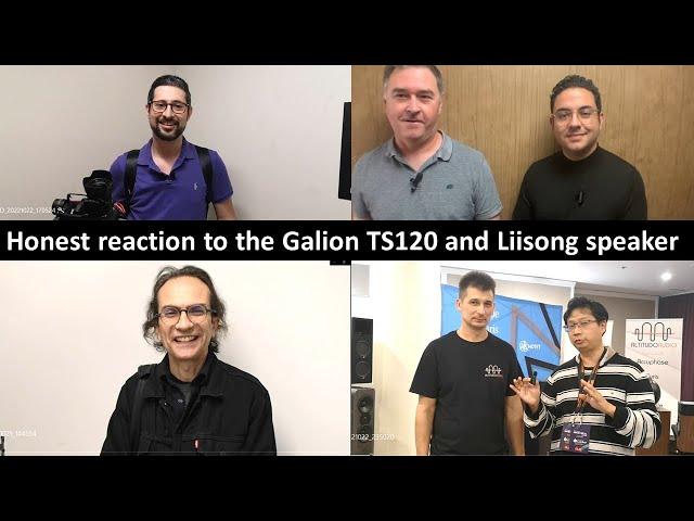 People's reaction to the Galion TS120 and Liionidas speakers at the 2022 Toronto audio show