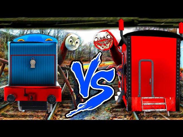 THOMAS THE TRAIN AND CHOO CHOO CHARLES IN REAL LIFE!! (WHAT'S INSIDE?)