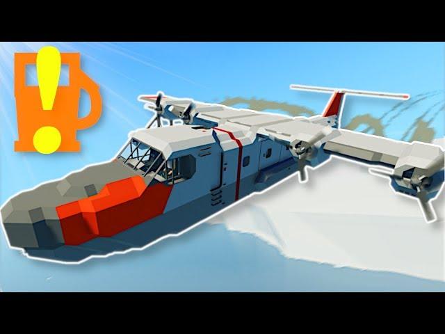 PLANE RUNS OUT OF FUEL IN ARCTIC! - Stormworks Multiplayer Gameplay - Arctic Plane Survival