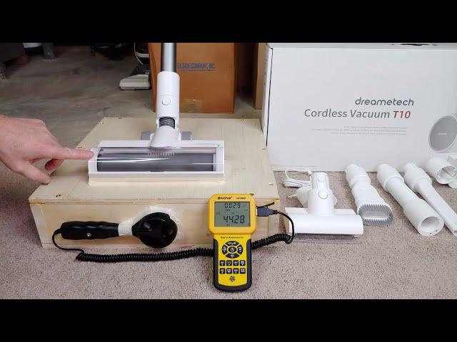 Dreametech T10 Airflow Suction RPM Particle Tests