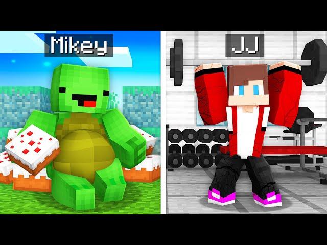 Fat Mikey and STRONG JJ Survival Battle in Minecraft ! - Maizen