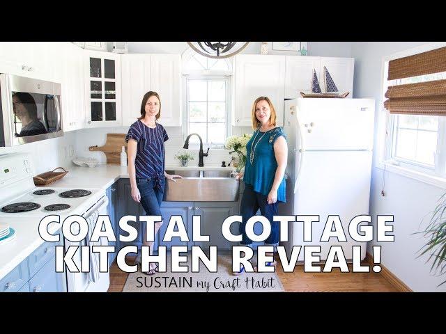 Coastal Cottage Kitchen Makeover Reveal! Tour the Graystone Beach Cottage Remodel