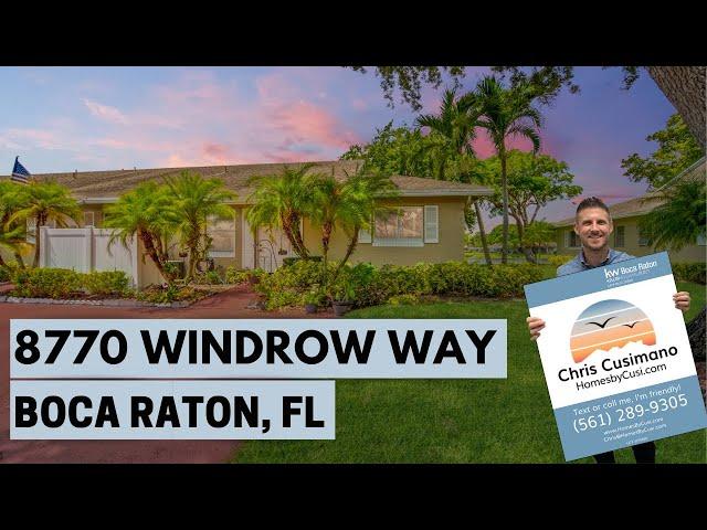 OUTTAKES - Boca Raton Home Tour | 8770 Windrow Way Boca Raton, FL 33496