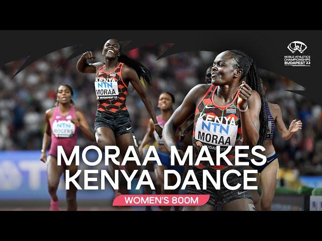 's Moraa sprints to 800m gold | World Athletics Championships Budapest 23