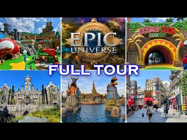 FULL Epic Universe Theme Park Tour | Exclusive Low-Crowd look at the NEWEST Universal Theme Park