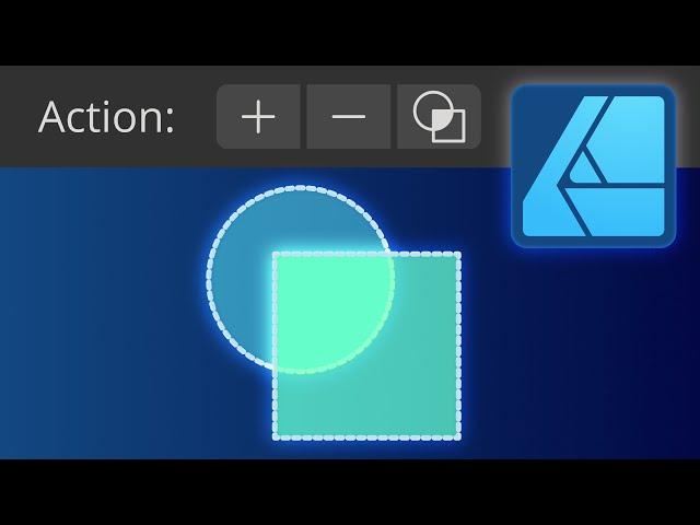 Affinity Designer 2 Shape Builder Tool Actions Tutorial