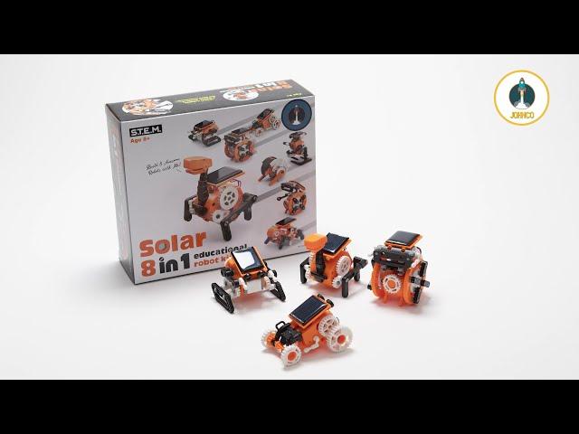 Johnco 8 in 1 Solar Educational Robot Kit