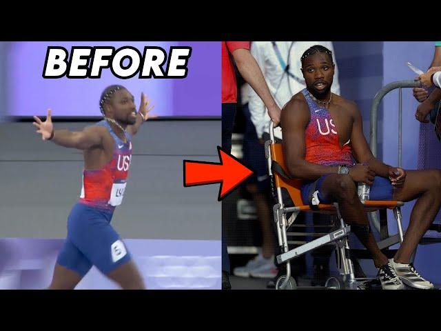 Noah Lyles Needs Wheelchair After Losing 200m Final with COVID (Dangerous?)