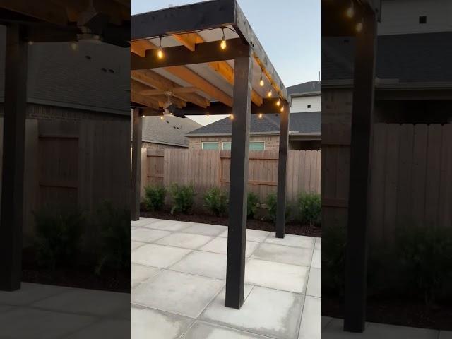 12' x 12' Modern Styled Stained Patio Pergola