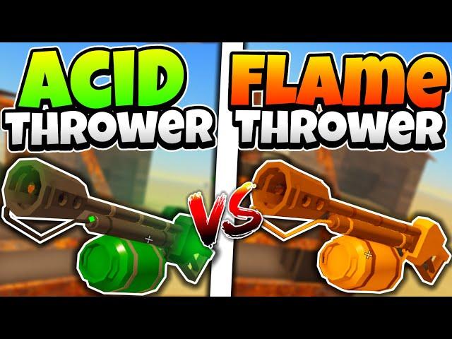 Acid Thrower Vs Flame Thrower In Dusty Trip