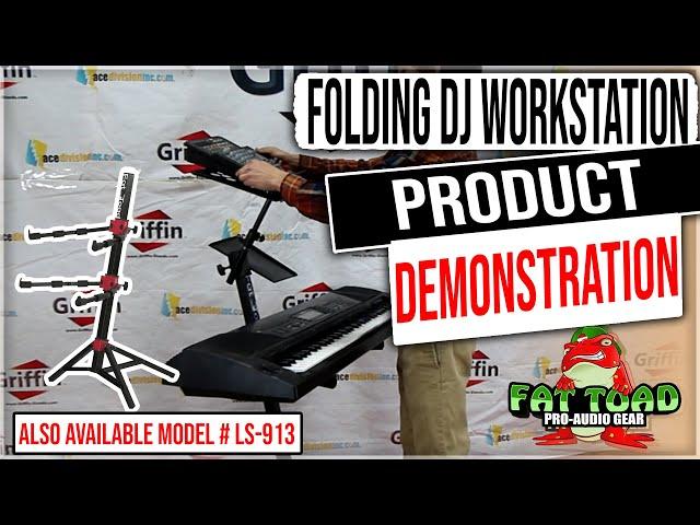 DJ Laptop Workstation Fold out Stand by Fat Toad Pro Model# LS-713 & LS-913 Product Demonstration