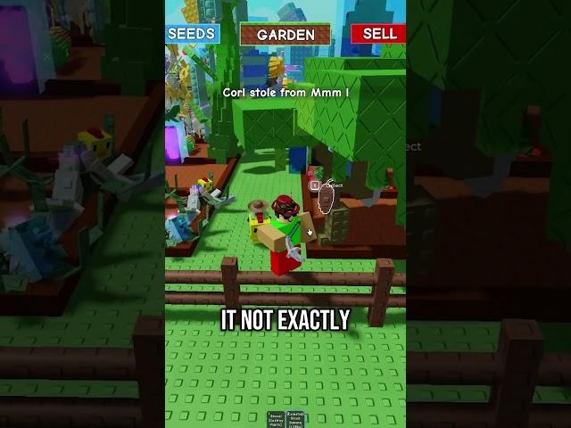 Becoming the RICHEST thief in Grow A Garden #growagarden #roblox