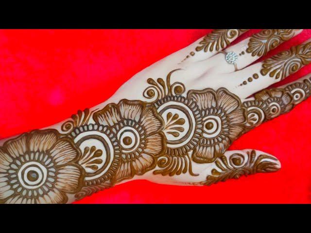 Latest simple arabic backhand mehndi design | simple mehndi design | mehndi design/mehandi | mehndi