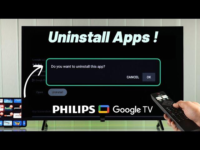 How to Uninstall Apps Philips Google TV! [Delete/Remove]
