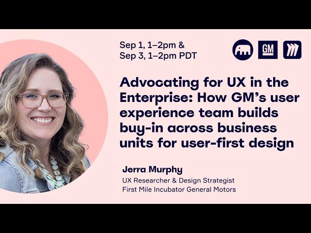 Advocating for UX in the Enterprise | Strategies for Designers by Jerra Murphy