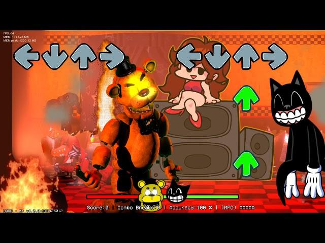 Cartoon Cat Vs Freddy Fazbear Friday Night Funkin