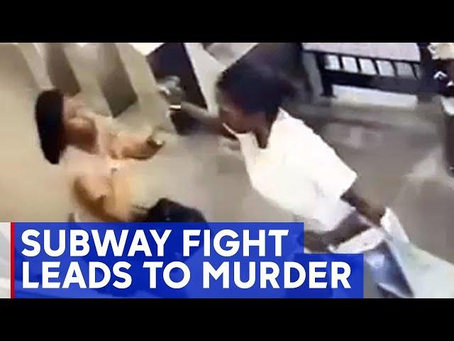 Video shows fight leading up to fatal subway station stabbing