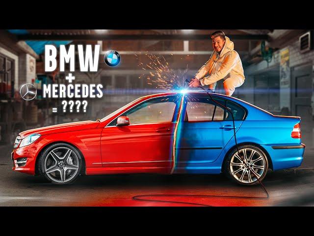 РАСПИЛИЛ MERCEDES и BMW ПОПОЛАМ и СВАРИЛ их ВМЕСТЕ! (Оно едет боком!!)