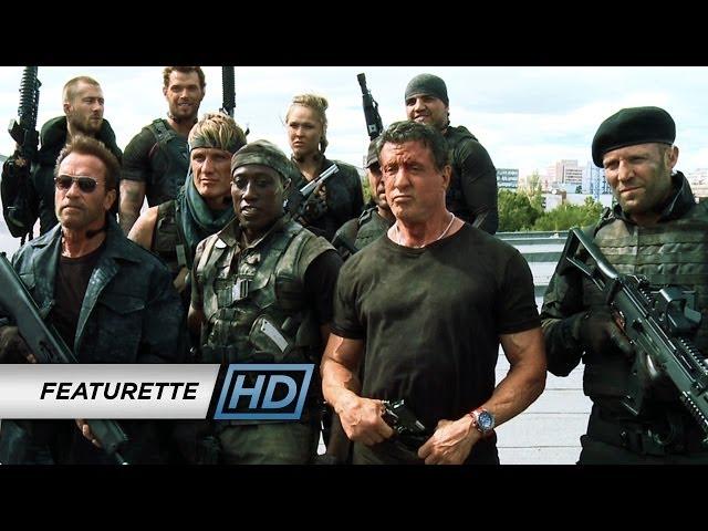 The Expendables 3 (2014 Movie - Sylvester Stallone) Official Featurette - 'Action on Set'