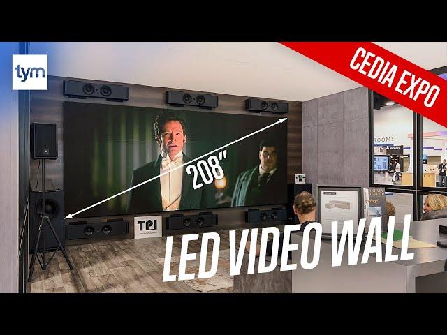 Projectors are dead. Micro LED Video Wall Display Home Theater Demo | CEDIA Expo