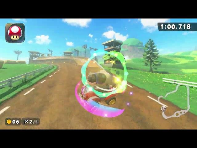 Moo Moo Meadows - 1:58.625 - Kins0 (Mario Kart World world record)