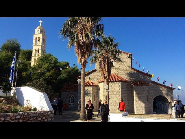 Patron Saint Day on Hydra Island Greece