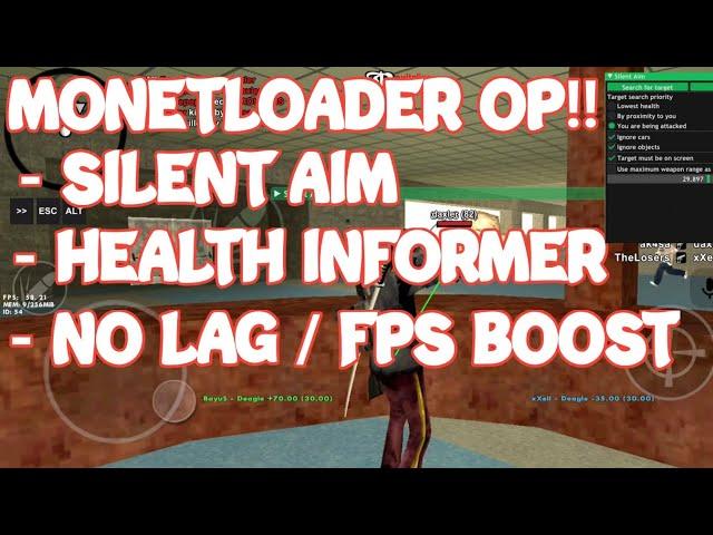 MONETLOADER SILENT AIM ANDROID || GTA SAMP ROLEPLAY