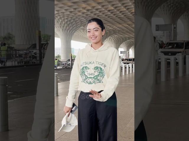 Caught #RashmikaMandanna in her best travel-ready look ️ | Gulte.com