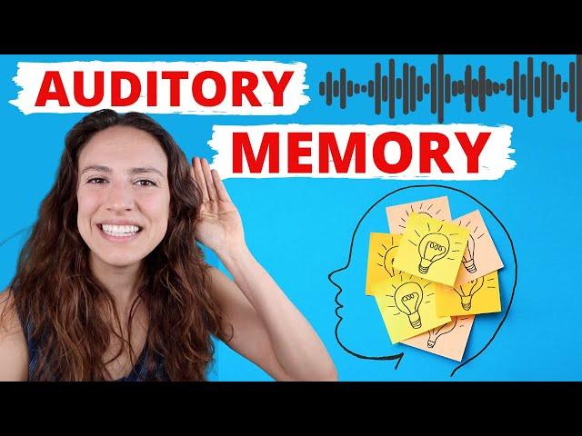 Auditory Memory Test and HOW TO IMPROVE AT HOME!