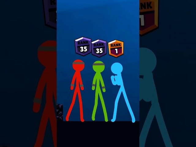 RED AND GREEN RANK UP  BRAWL STARS RANK #shorts