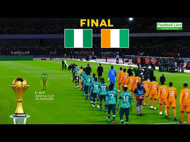 NIGERIA vs CÔTE D'IVOIRE - FINAL - African Cup of Nations 2023 | Full Match | Osimhen vs Haller |PES