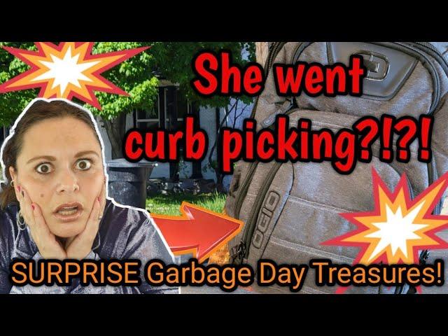 SURPRISE!!! $$$ Garbage Day Curb Picking! $$$ With Frugal Mama! They Really Threw THIS Out?!?!?!