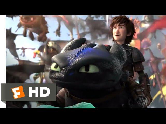 How to Train Your Dragon 2 - Toothless Fights Back Scene | Fandango Family