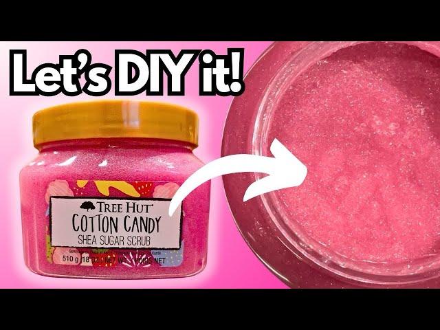 DIY Tree Hut Cotton Candy Shea Sugar Scrub Dupe with Recipe - @TaraLeee Collab