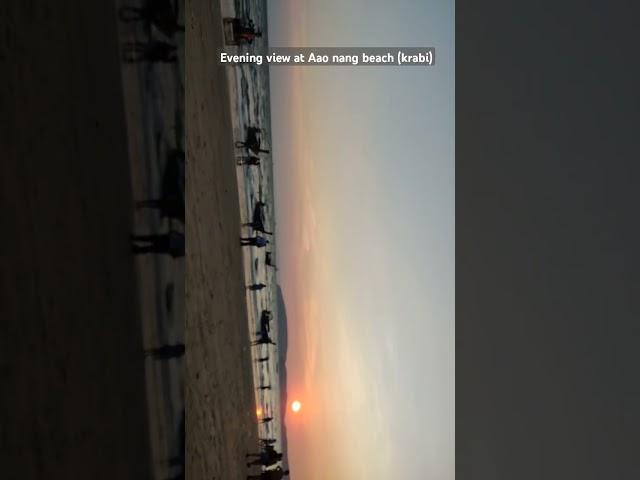 Aao nang beach (krabi) evening view