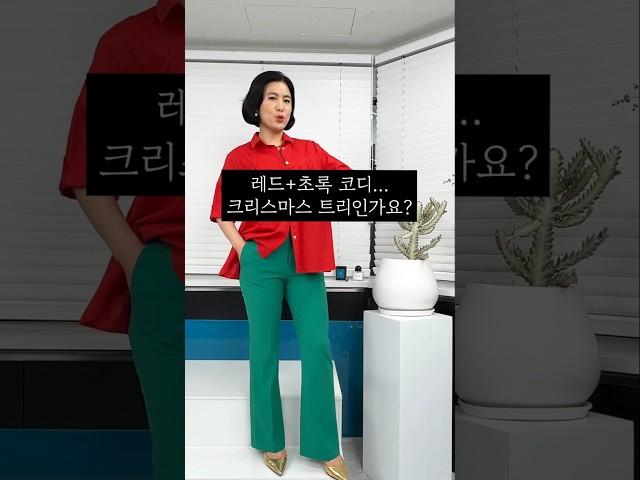 레드와 초록, 크리스마스 트리인가요?