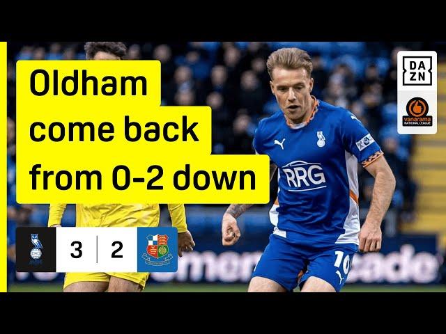 Five-goal thriller at Boundary Park! | Oldham Athletic 3-2 Wealdstone | National League Highlights