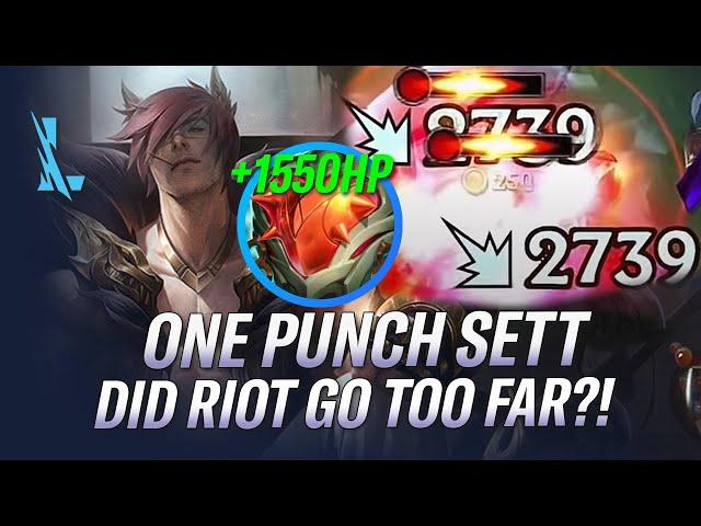 2739 TRUE DAMAGE! ONE PUNCH SETT WITH SUNDERED SKY IS OP! SETT WILD RIFT GAMEPLAY | RiftGuides