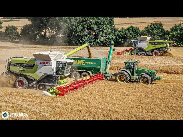 Ernte 2024 in MV- 3x Claas Lexion 8800 & John Deere 8430 mit Doppelreifen  Music Sound/ DEERE POWER