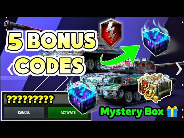 WOT Blitz Codes: Mystery Box | New World Of Tanks Blitz Bonus Codes | Code for WOT Blitz