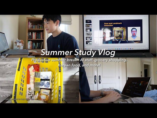 Productive College Prep Vlog: AI Courses, Korean food, and Grocery Shopping