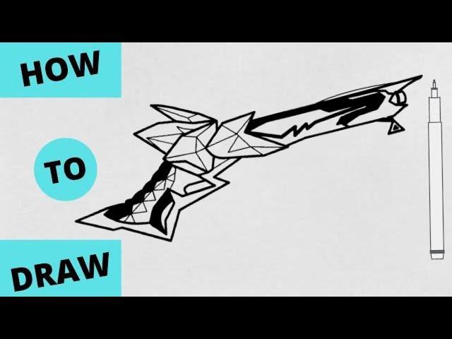 HOW TO DRAW GARENA FREEFIRE GOLDEN GLARE M1887 NEW SKIN || M1887-DRAWING || #Artbysujan