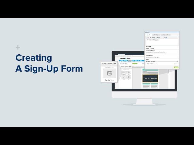 StreamSend “How To” Video - Creating A Sign-Up Form In StreamSend