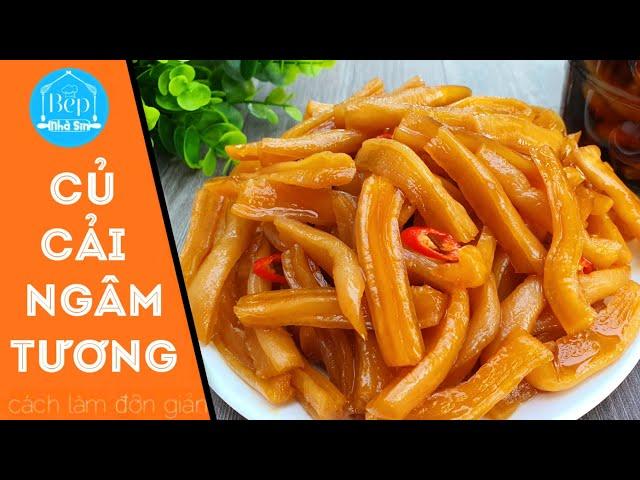 CỦ CẢI NGÂM NƯỚC TƯƠNG không cần phơi nắng giòn, ngon để danh ăn ‖ Bếp nhà Sin