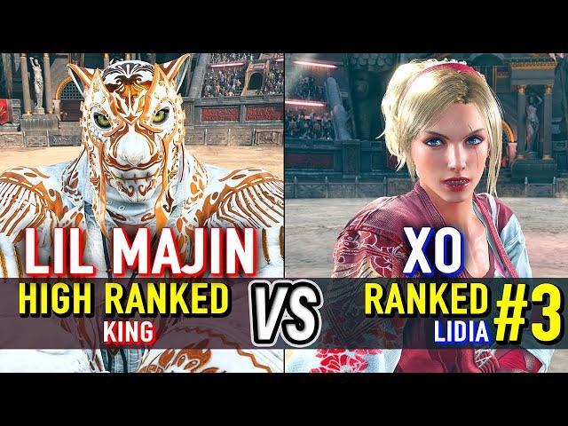 T8  LIL MAJIN (High Ranked King) vs XO (#3 Ranked Lidia)  Tekken 8 High Level Gameplay