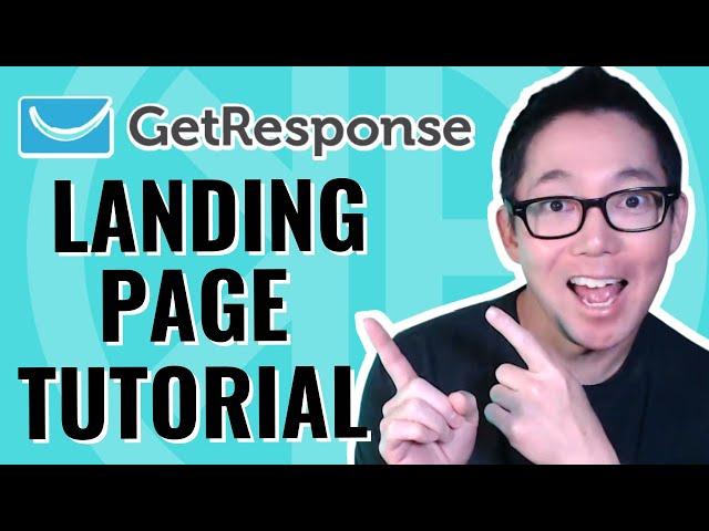 GetResponse Landing Page Tutorial for Beginners | Step-By-Step Tutorial