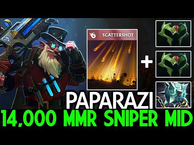 PAPARAZI [Sniper] 14K MMR Sniper Mid No Mercy 22 Kills Dota 2